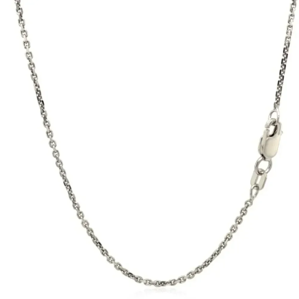 EUC Sterling Silver High Polished Cable Chain 1.4mm - Picture 3 of 5